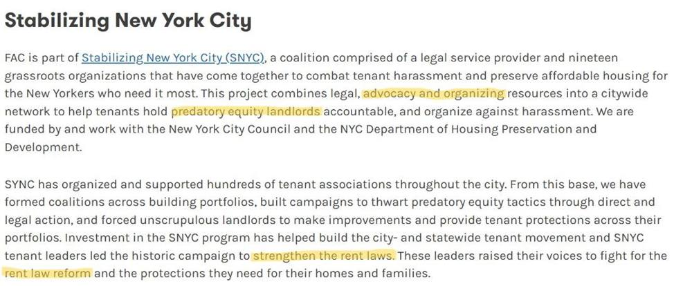 FAC Tenant Activism