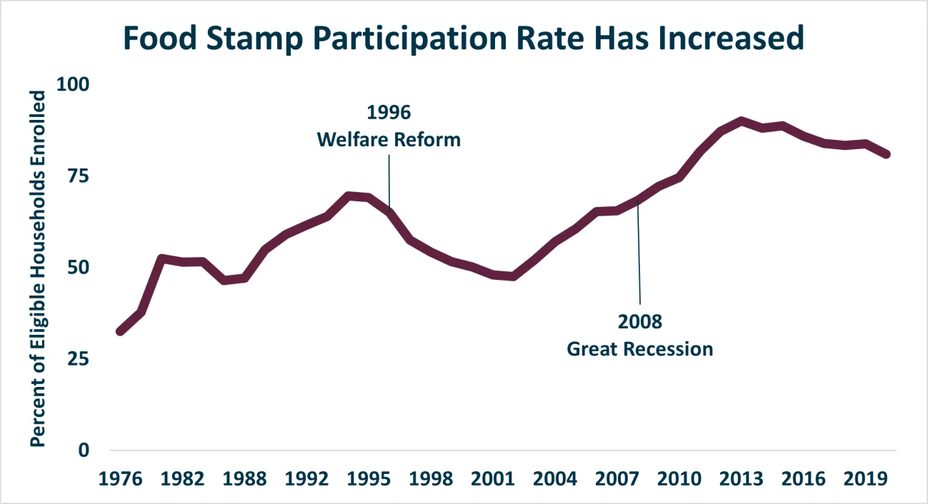 Food Stamp Participation Rate Has Increased