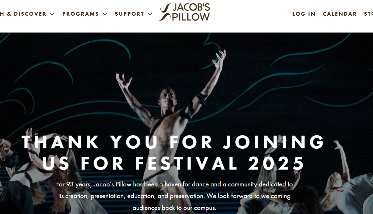 Jacobs Pillow Homepage