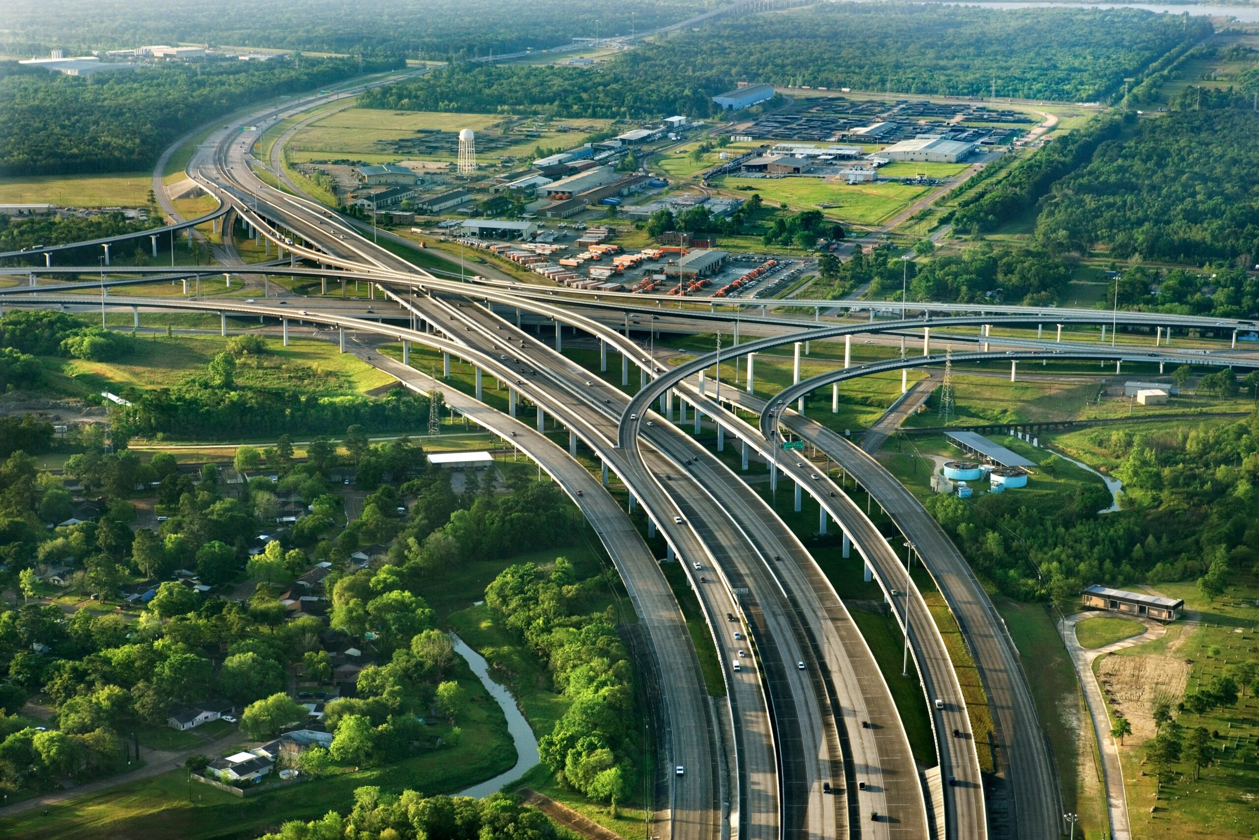 highways with greenery