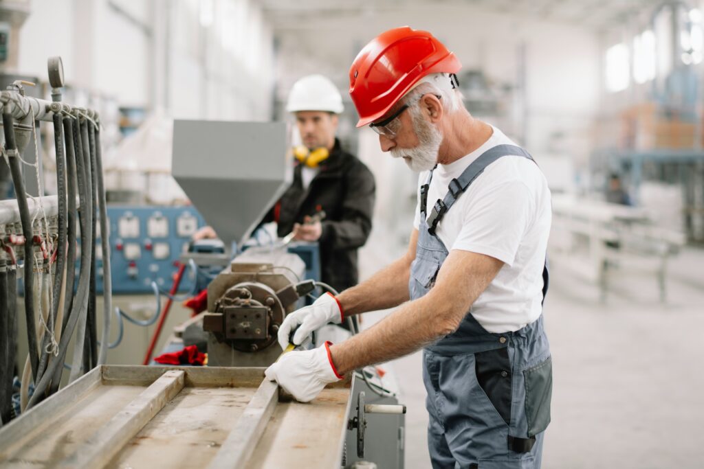 Retired Worker And Younger Worker